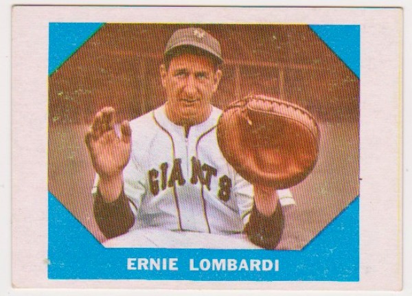 1960 Fleer Ernie Lombardi #17 Card - HOF'er
