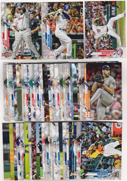 100 Different 2020 Topps Update Baseball Cards w/ David Ortiz + More