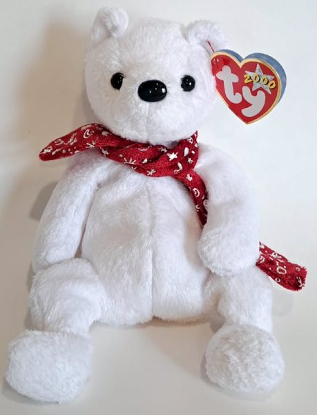 2000 Ty Beanie Baby HOLIDAY TEDDY BEAR - New With Tags