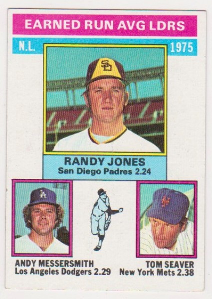 1976 Topps Tom Seaver/Randy Jones/Andy Messersmith #201 Baseball Card