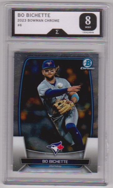 Graded Sigma Mint 8  - Bo Bichette 2023 Bowman Chrome #6 Card