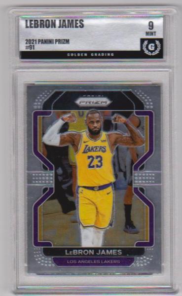 Graded GG Mint 9 - Lebron James 2021-22 Panini Prizm #91 Card