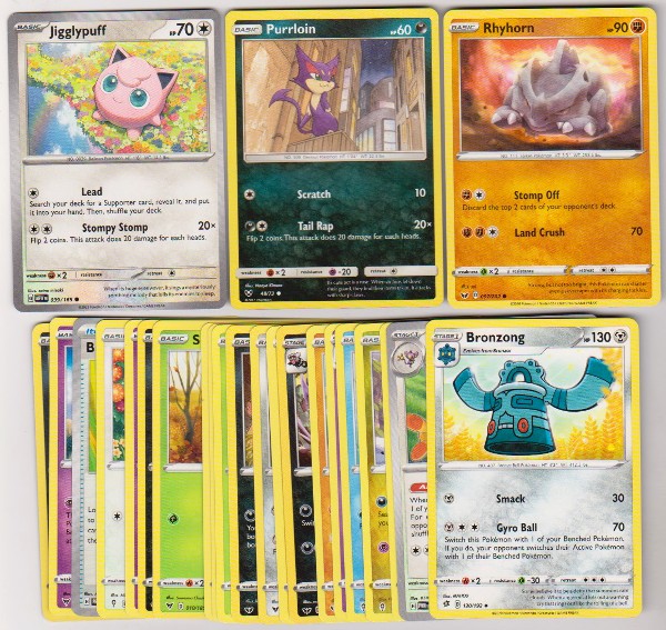 25 Different Pokemon Trading Cards w/ Jigglypuff + More