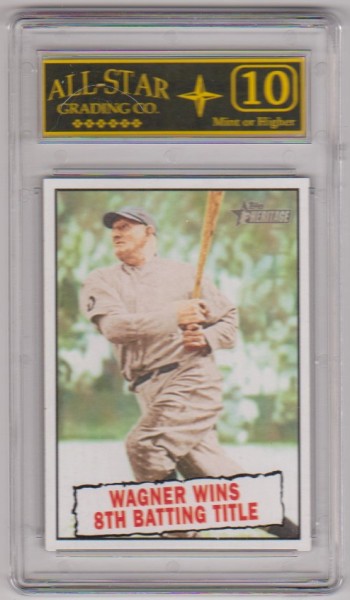 Graded 10 - Honus Wagner 2010 Topps Heritage #410 Card