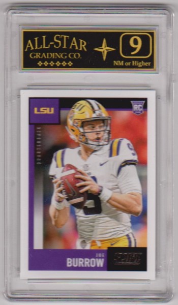 Rookie Graded 9 - Joe Burrow 2020 Score #360 Card
