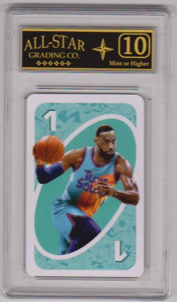 Graded 10 - Lebron James 2020 Uno Space Jam Playing Card