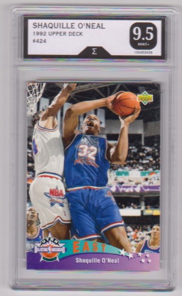 Graded Sigma Mint+ 9.5 - Shaquille O'Neal 1992-93 Upper Deck #424 Card