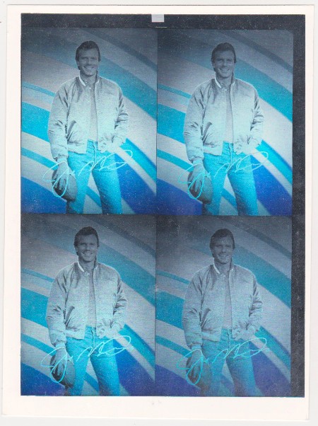 1991 Arena Holograms Joe Montana #1 Four Card Uncut Sheet