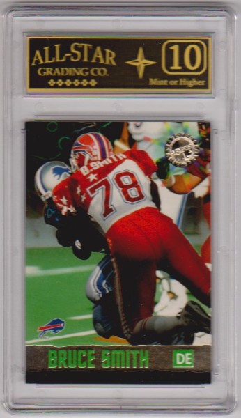 Graded 10 - Bruce Smith 1996 Stadium Club Members Only #1 Card