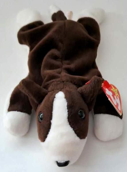 1997 Ty Beanie Baby BRUNO THE BULL TERRIER -With Original Tags