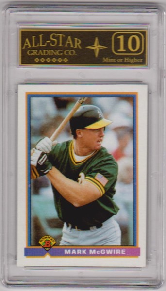 Graded 10 - Mark McGwire 1991 Bowman #234 Card