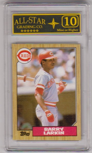 Rookie Graded 10 - Barry Larkin 1987 Topps #648 Card
