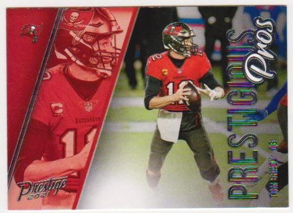 Tom Brady 2021 Panini Prestige Prestigious Pros #PP-TB Insert Card