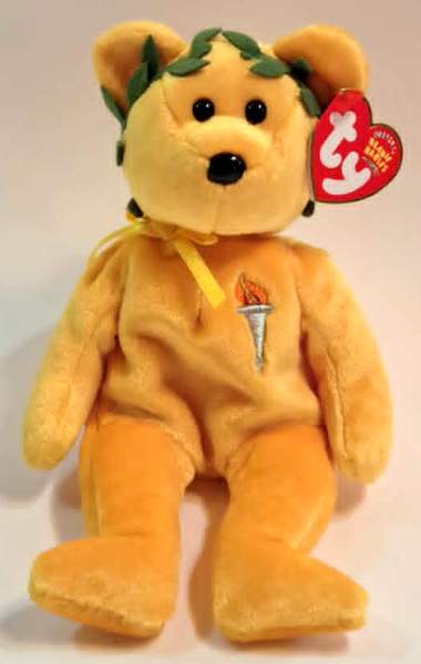 2004 Ty Beanie Baby Victory The Olympic Bear - New With Tags
