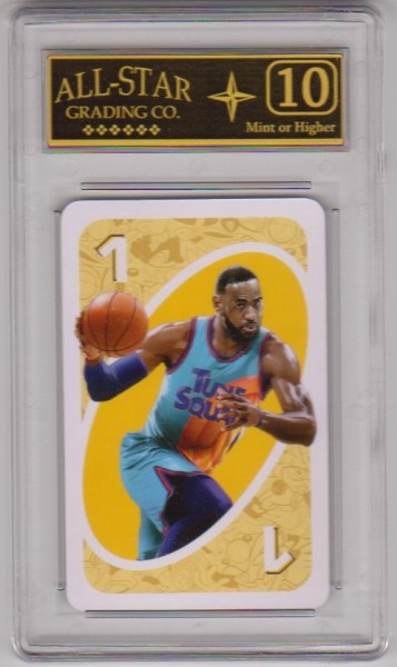 Graded 10 - Lebron James 2020 Uno Space Jam Playing Card