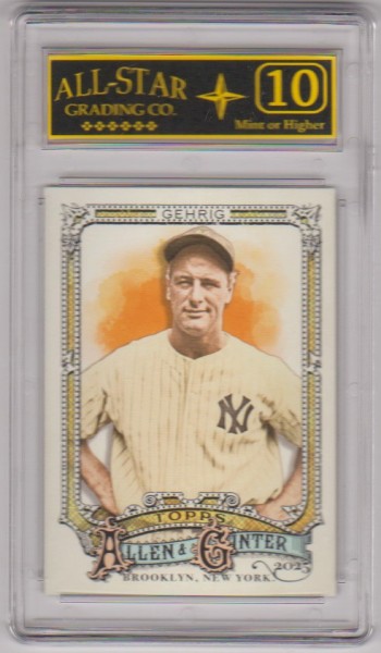 Graded 10 - Lou Gehrig 2025 Topps Allen & Ginter #6 Card