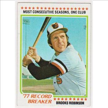 1978 Topps Brooks Robinson #4 Card - HOF'er
