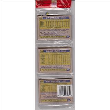 1987 Topps Baseball 49 Card Rack Pack w/ Rickey Henderson On Front