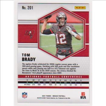 Tom Brady 2021 Panini Mosaic #201 Card