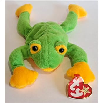 1997 Ty Beanie Baby Smoochy The Frog - With Original Tags