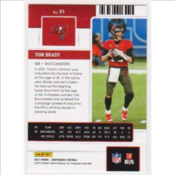 Tom Brady 2021 Panini Contenders #91 Card