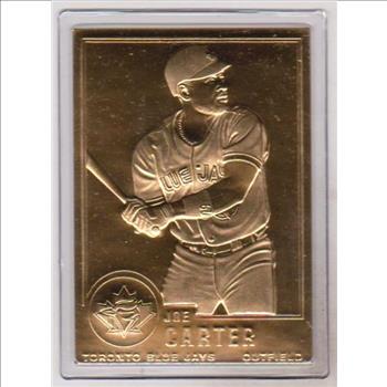 22 kt Gold - Joe Carter 2000 Danbury Mint Gold Card