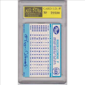 Graded 10 Mint or Higher- Roger Clemens 1991 Post #12 Card