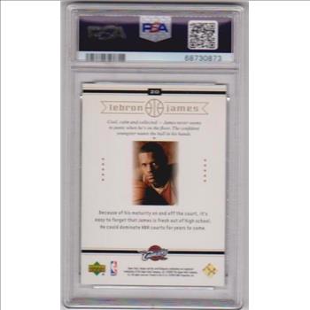 Rookie Graded PSA Mint 9 - Lebron James 2003 Upper Deck Box Set #20 Card