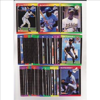 150 Assorted 1989 Donruss Baseball Cards w/ Stars - George Brett + More