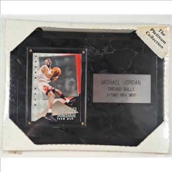 Sealed - Michael Jordan 1993-94 Upper Deck Team MVP Hologram On Plaque - 3-Time NBA MVP