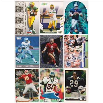 Football Card Collection 1991-2007 w/ Brett Favre, Aaron Rodgers + More
