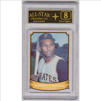 Graded 8 - Roberto Clemente 1989 Pacific Baseball Legends #135 Card