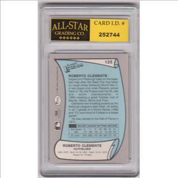 Graded 8 - Roberto Clemente 1989 Pacific Baseball Legends #135 Card
