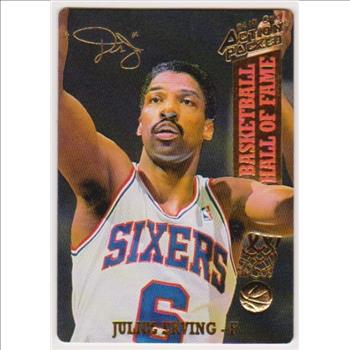 24 Kt Gold - Julius Erving - 1993 Action Packed 24 Kt Gold #56G Insert Card - #1415/2500