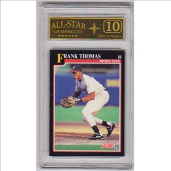 Graded 10 - Frank Thomas 1991 Score #840 Card