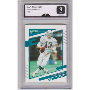 Graded Sigma Mint 9  - Dan Marino 2021 Donruss #66 Card