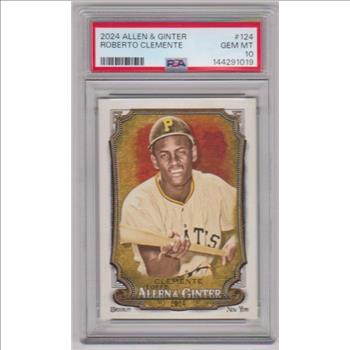 Graded PSA Gem Mint 10 - Roberto Clemente 2024 Topps Allen & Ginter #124 Card
