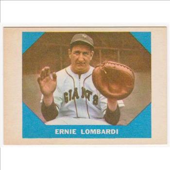 1960 Fleer Ernie Lombardi #17 Card - HOF'er