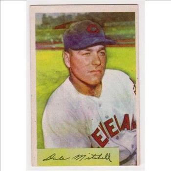1954 Bowman Dale Mitchell #148 Card - Cleveland Indians