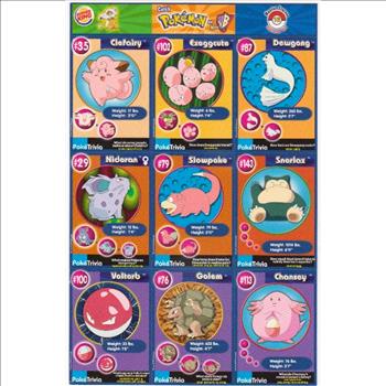 1999 Pokemon Master Trainer Collector Set Uncut 9 Card Sheet #16