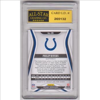 Graded 10 - Philip Rivers 2020 Panini Certified #28 Card