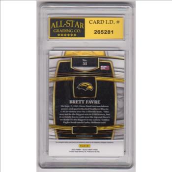 Graded 10 - Brett Favre 2022 Panini Select Draft Picks #51 Card
