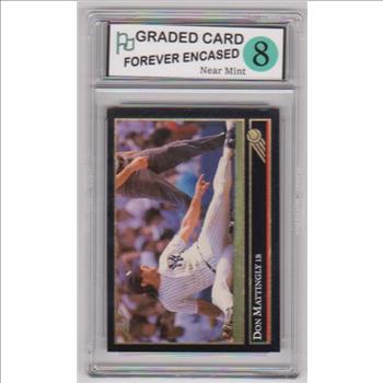Labeled Near Mint 8 - Don Mattingly 1992 Leaf Gold Edition #57 Card