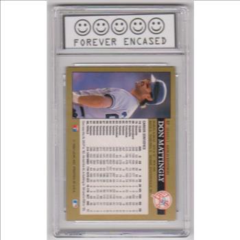 Labeled Near Mint 8 - Don Mattingly 1992 Leaf Gold Edition #57 Card
