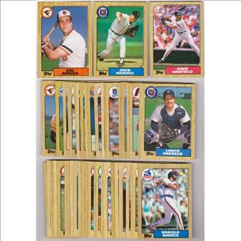 150 Different 1987 Topps Baseball Cards w/ Cal Ripken+ More