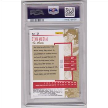 Graded PSA Gem Mint 10 - Stan Musial 2014 Panini Classics #124 Card