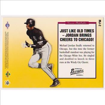 1994 Upper Deck Michael Jordan Season Highlights Jumbo #MJ-2 Card