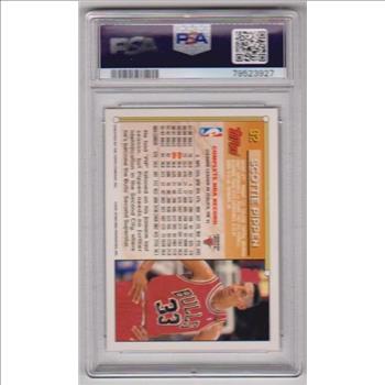 Graded PSA Mint 9 - Scottie Pippen 1993-94 Topps #92 Card