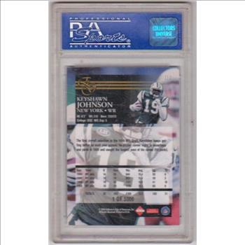 Graded PSA Mint 9 - Keyshawn Johnson 2000 Collector's Edge Graded Uncirculated #119 Card