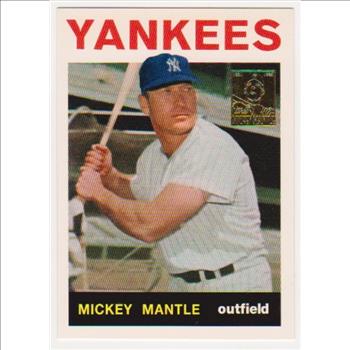 Mickey Mantle 1964 Topps #50 Commemorative Card - 1996 Topps #14 of 19 Insert Card